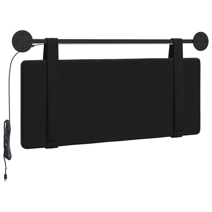 Hangend hoofdbord Met LED-verlichting Zwart Fluweel