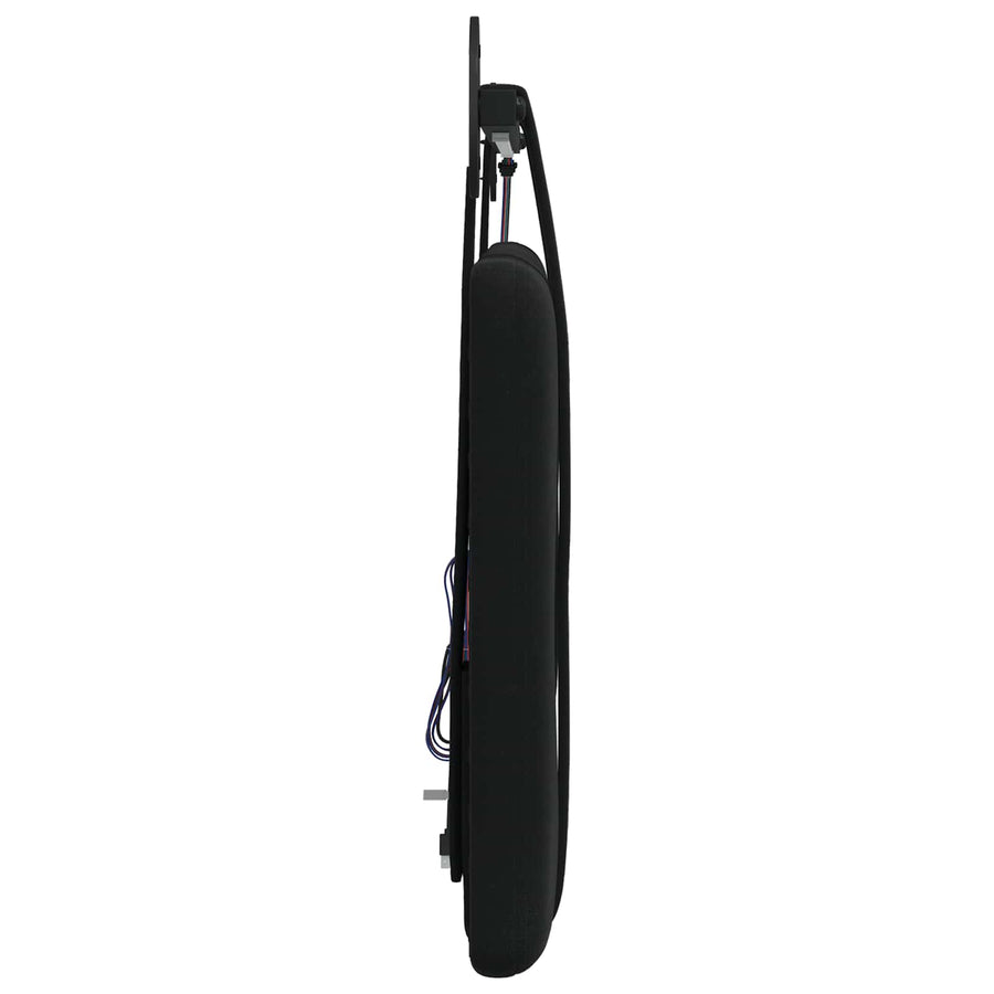 Hangend hoofdbord Met LED-verlichting Zwart Fluweel