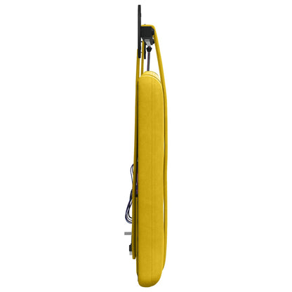 Hangend hoofdbord Met LED-verlichting Geel Fluweel