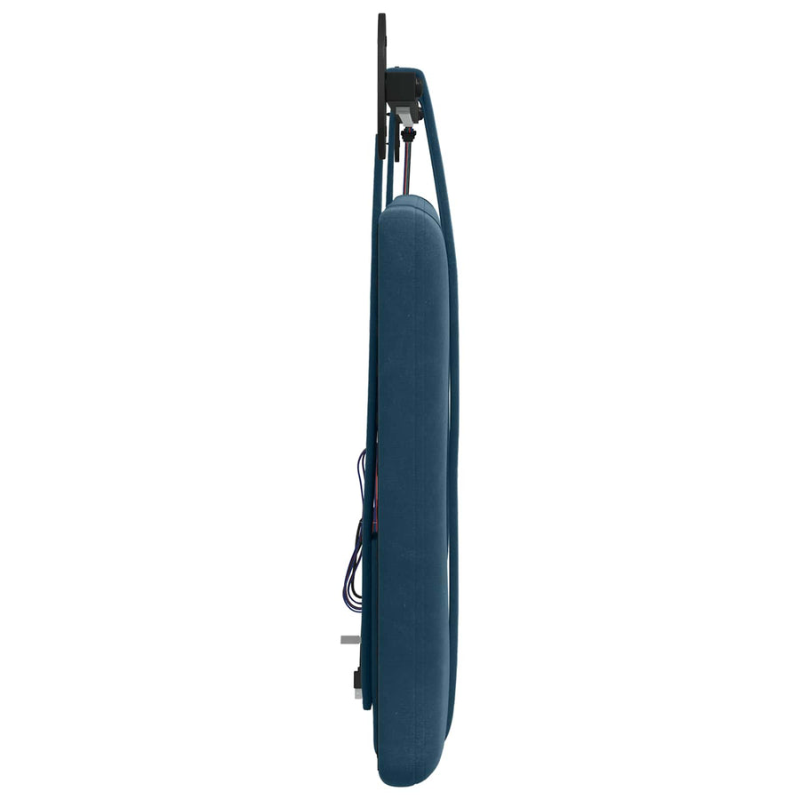 Hangend hoofdbord Met LED-verlichting Blauw Fluweel