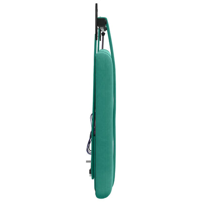 Hangend hoofdbord Met LED-verlichting Turquoise Fluweel