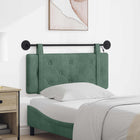 Wall-mounted Headboard With LED Lighting Sea Green Velvet