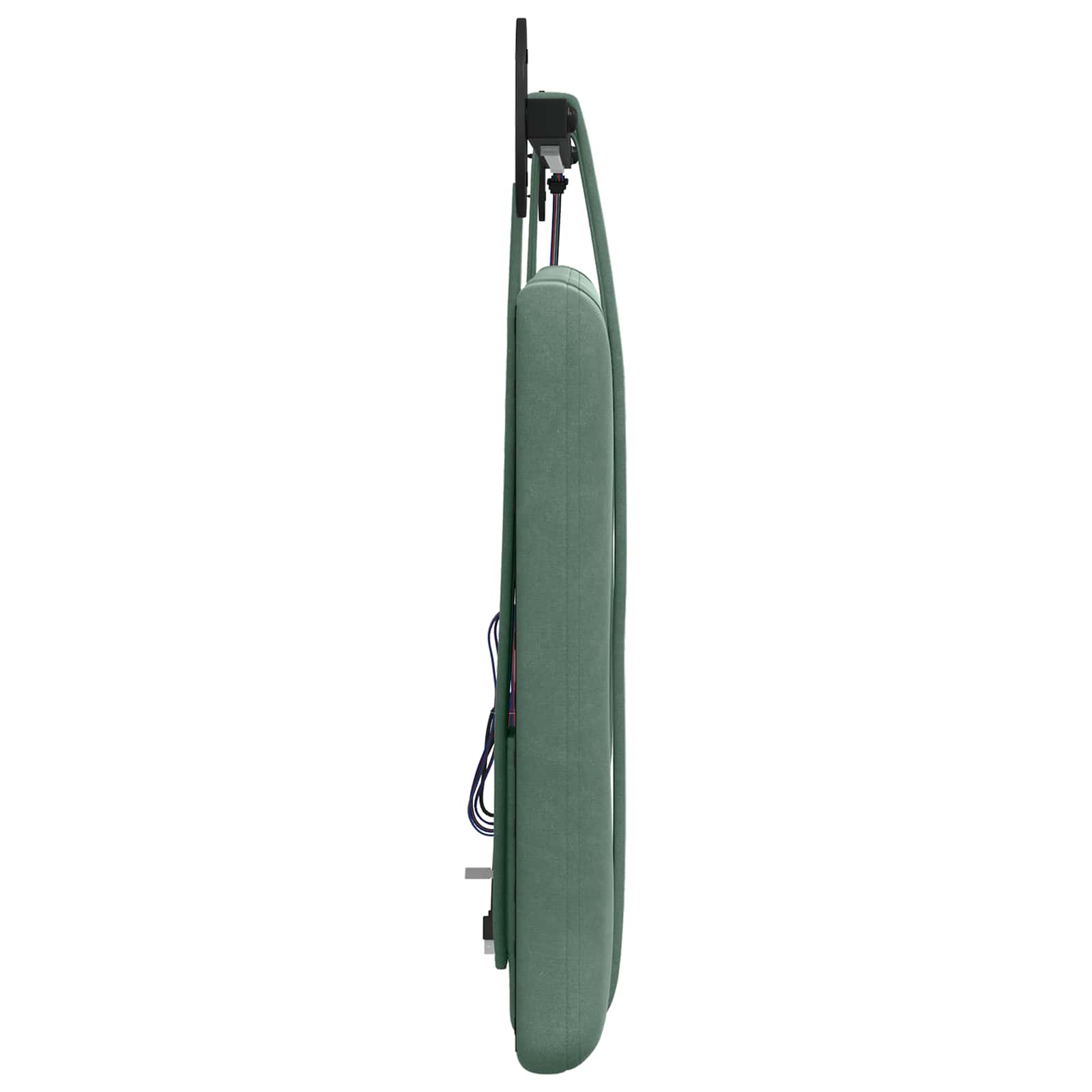 Hangend hoofdbord Met LED-verlichting Zeegroen Fluweel