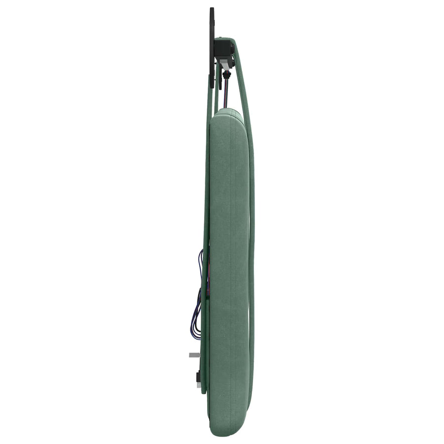 Hangend hoofdbord Met LED-verlichting Zeegroen Fluweel