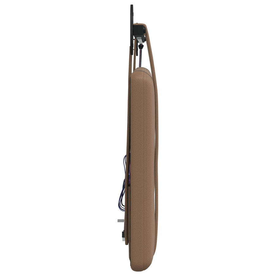 Hangend hoofdbord Met LED-verlichting Cappuccino Kunstleer