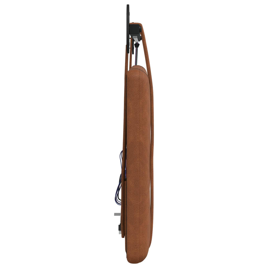 Hangend hoofdbord Met LED-verlichting Bruin Antiek PU