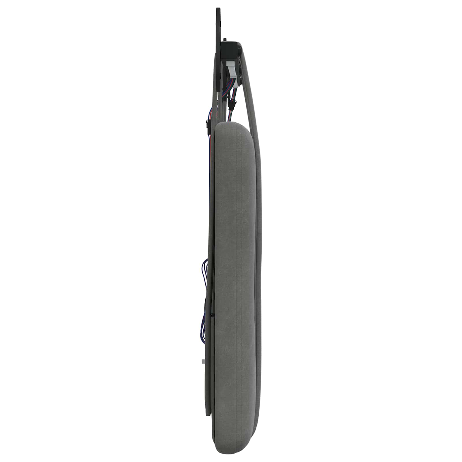 Hangend hoofdbord Met LED-verlichting Donkergrijs Fluweel