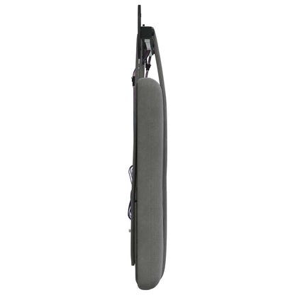 Hangend hoofdbord Met LED-verlichting Donkergrijs Fluweel