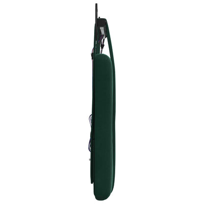 Hangend hoofdbord Met LED-verlichting Donkergroen Fluweel