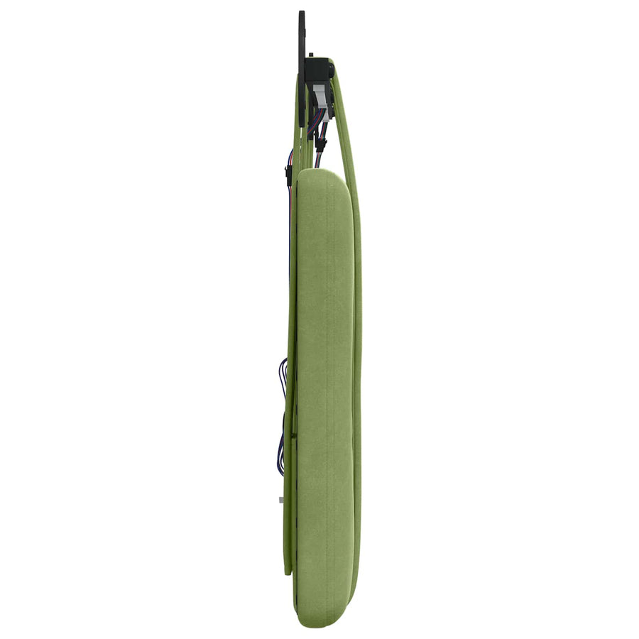 Hangend hoofdbord Met LED-verlichting Lichtgroen Fluweel