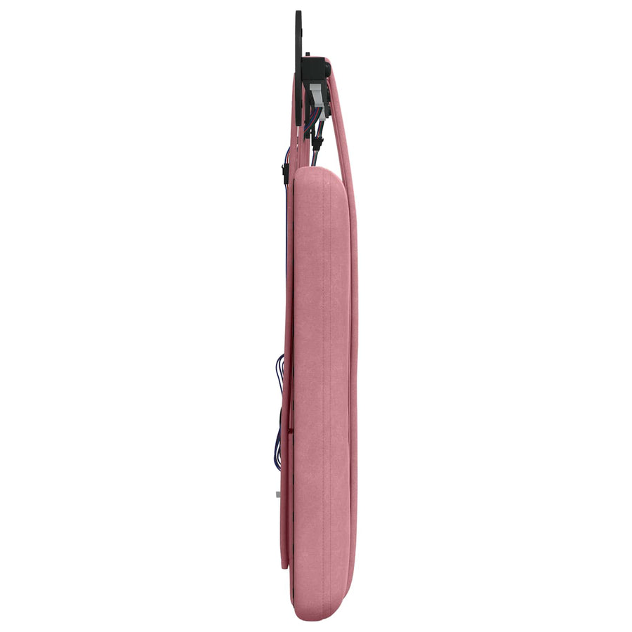 Hangend hoofdbord Met LED-verlichting Roze Fluweel
