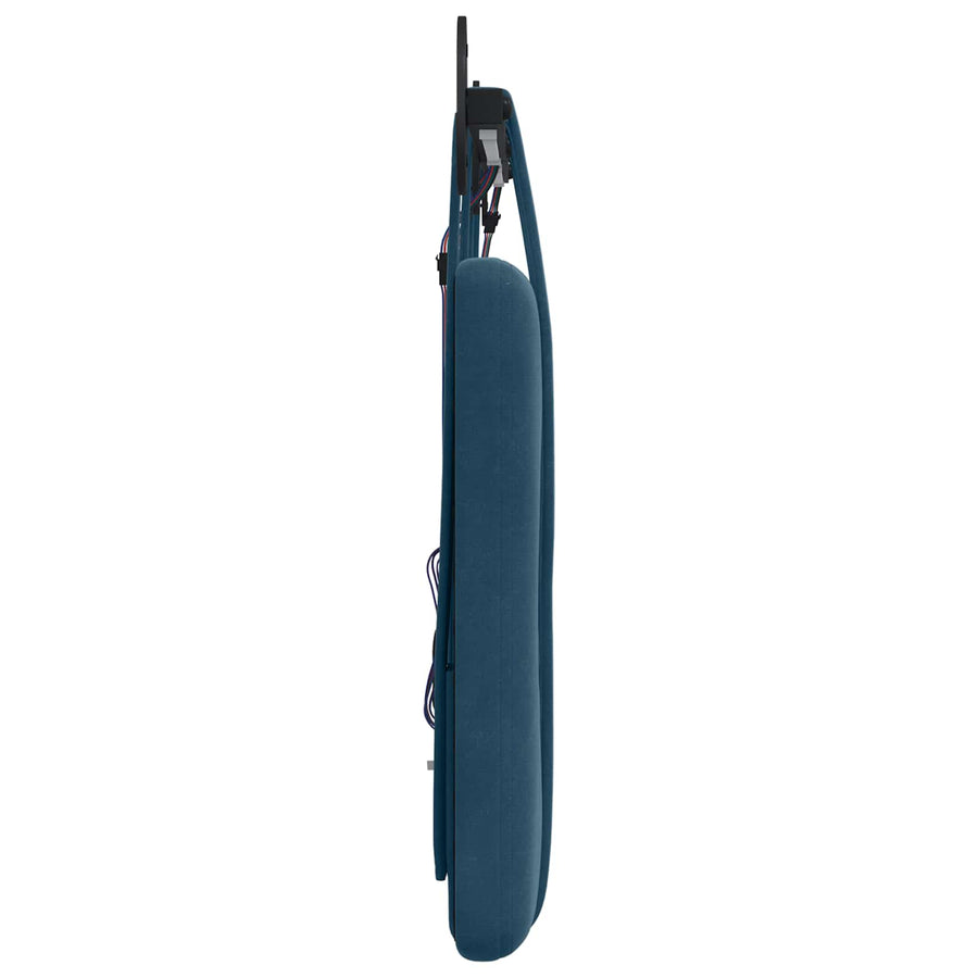 Hangend hoofdbord Met LED-verlichting Blauw Fluweel