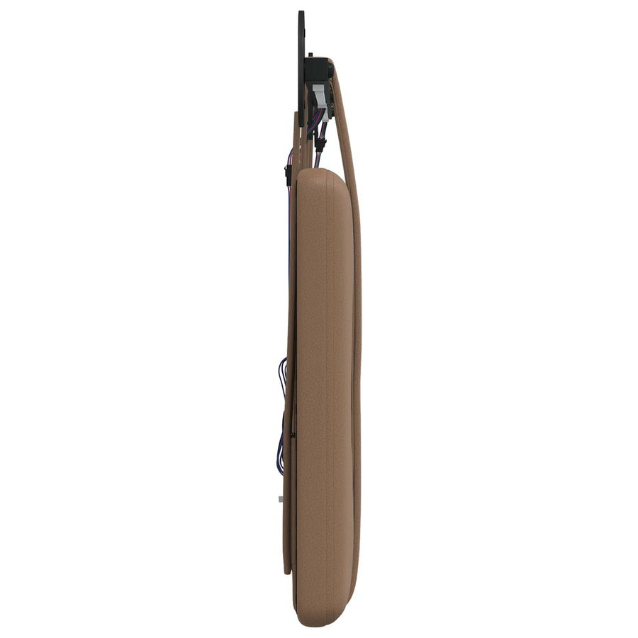 Hangend hoofdbord Met LED-verlichting Cappuccino Kunstleer