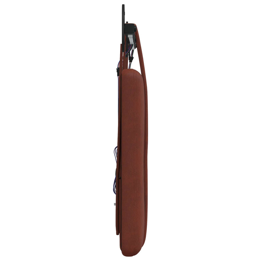 Hangend hoofdbord Met LED-verlichting Glanzend Bruin Antiek PU
