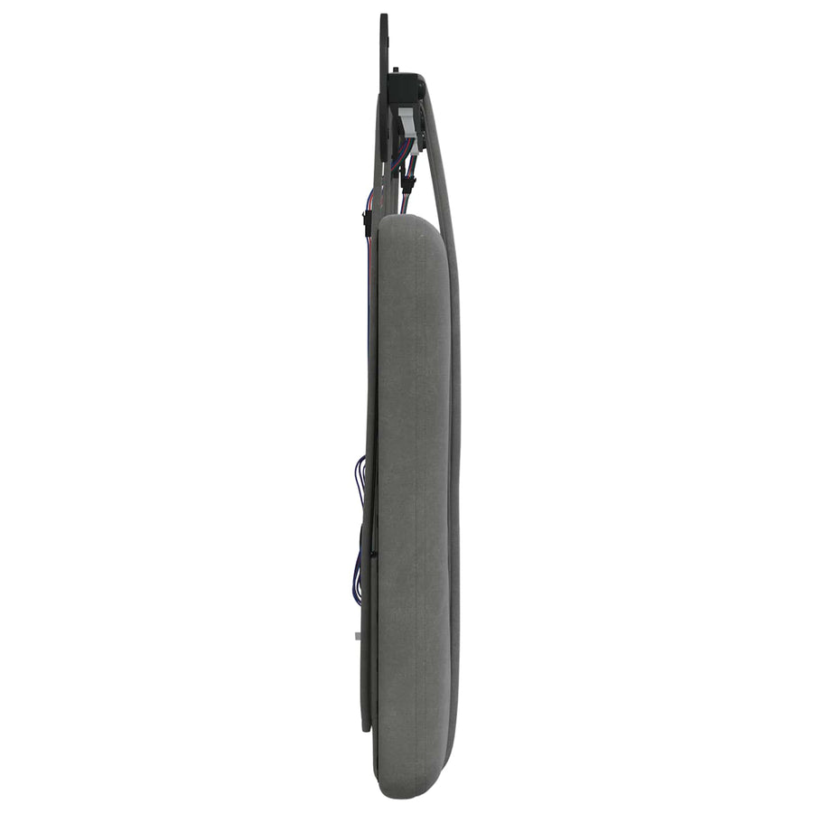 Hangend hoofdbord Met LED-verlichting Donkergrijs Fluweel