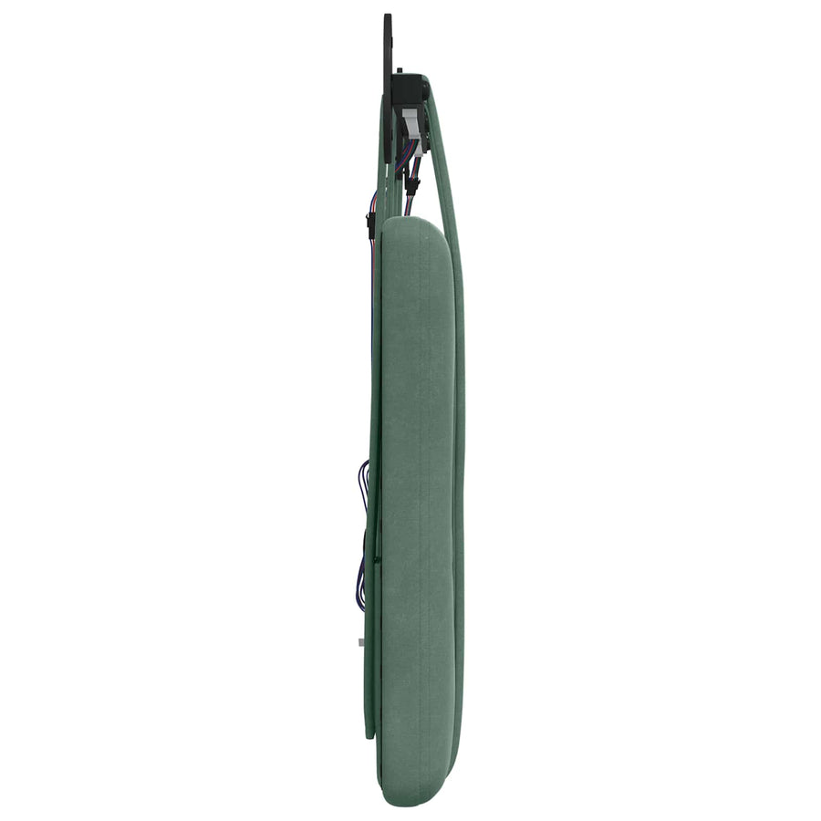 Hangend hoofdbord Met LED-verlichting Zeegroen Fluweel