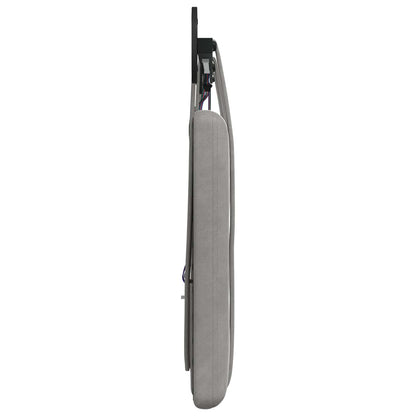 Hangend hoofdbord Met LED-verlichting Lichtgrijs Fluweel