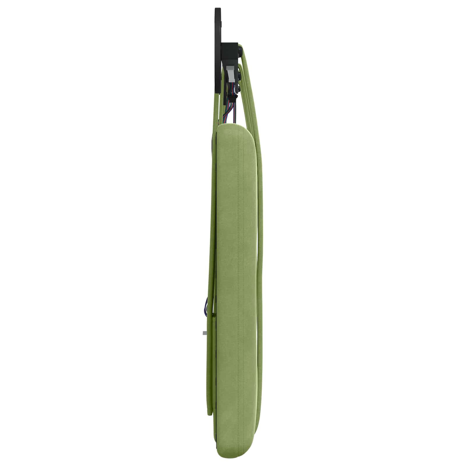 Hangend hoofdbord Met LED-verlichting Lichtgroen Fluweel