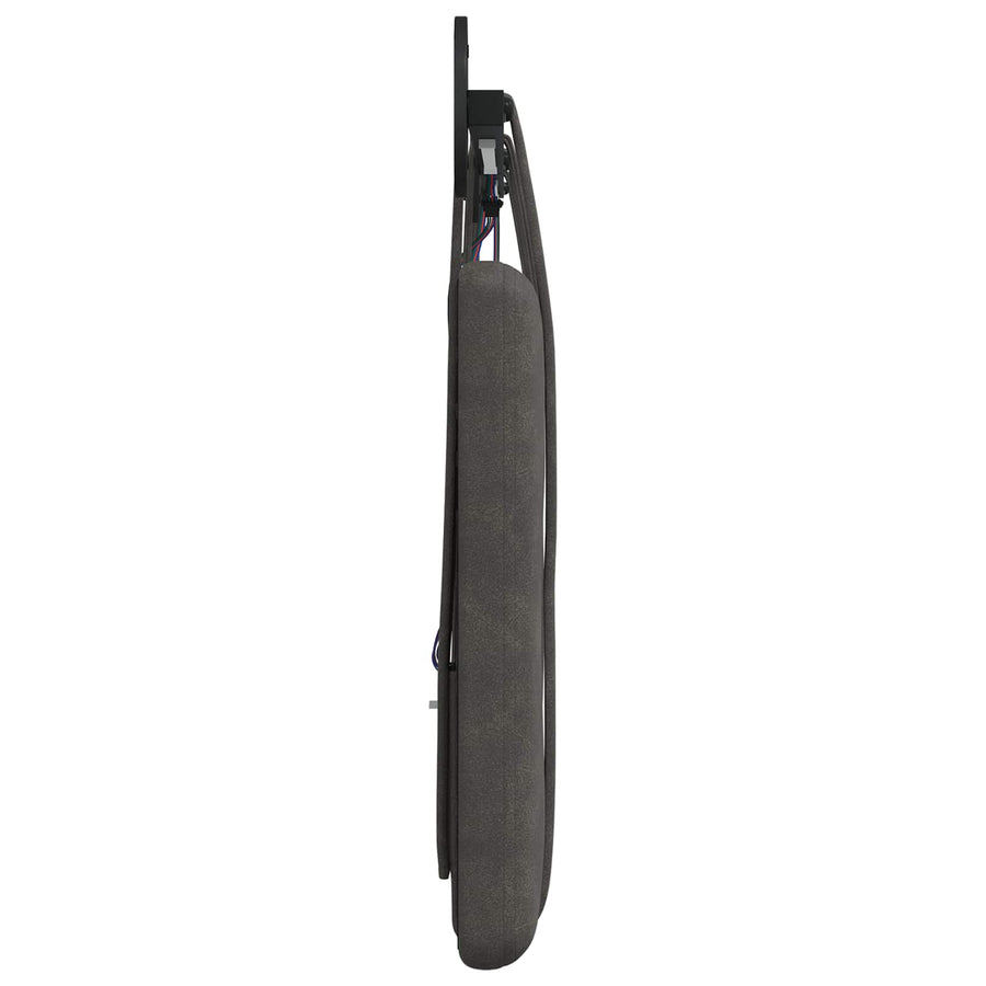 Hangend hoofdbord Met LED-verlichting Zwart Antiek PU