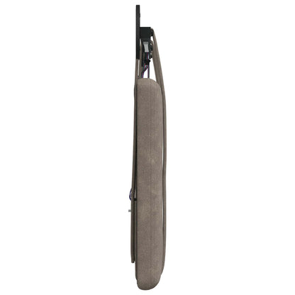 Hangend hoofdbord Met LED-verlichting Grijs Antiek PU