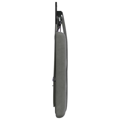 Hangend hoofdbord Met LED-verlichting Donkergrijs Fluweel