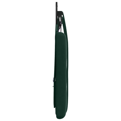 Hangend hoofdbord Met LED-verlichting Donkergroen Fluweel
