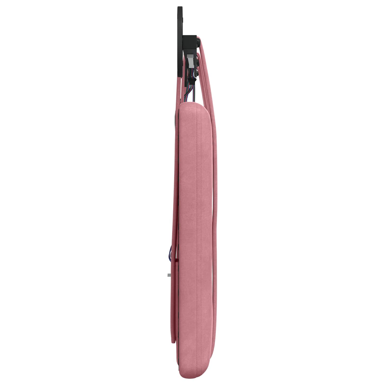 Hangend hoofdbord Met LED-verlichting Roze Fluweel