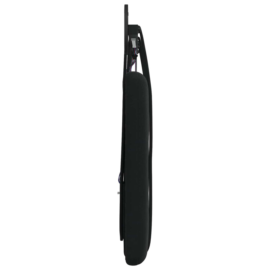 Hangend hoofdbord Met LED-verlichting Zwart Fluweel
