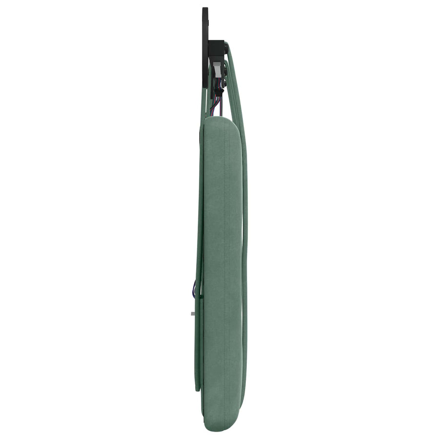 Hangend hoofdbord Met LED-verlichting Zeegroen Fluweel