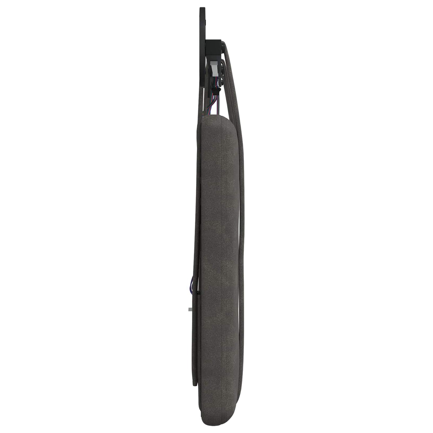 Hangend hoofdbord Met LED-verlichting Zwart Antiek PU