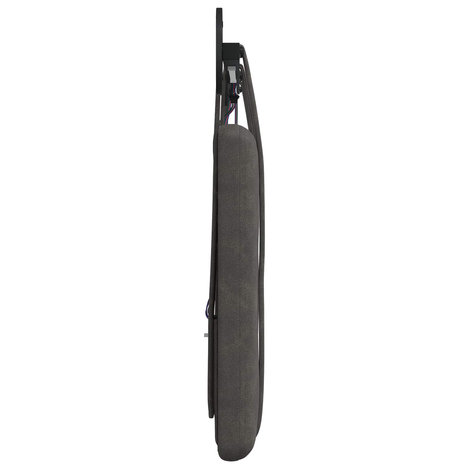 Hangend hoofdbord Met LED-verlichting Zwart Antiek PU