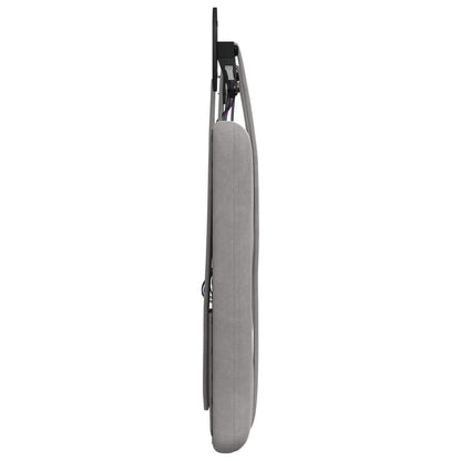 Hangend hoofdbord Met LED-verlichting Lichtgrijs Fluweel