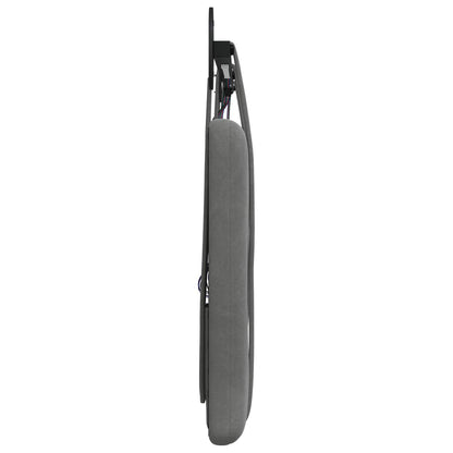 Hangend hoofdbord Met LED-verlichting Donkergrijs Fluweel