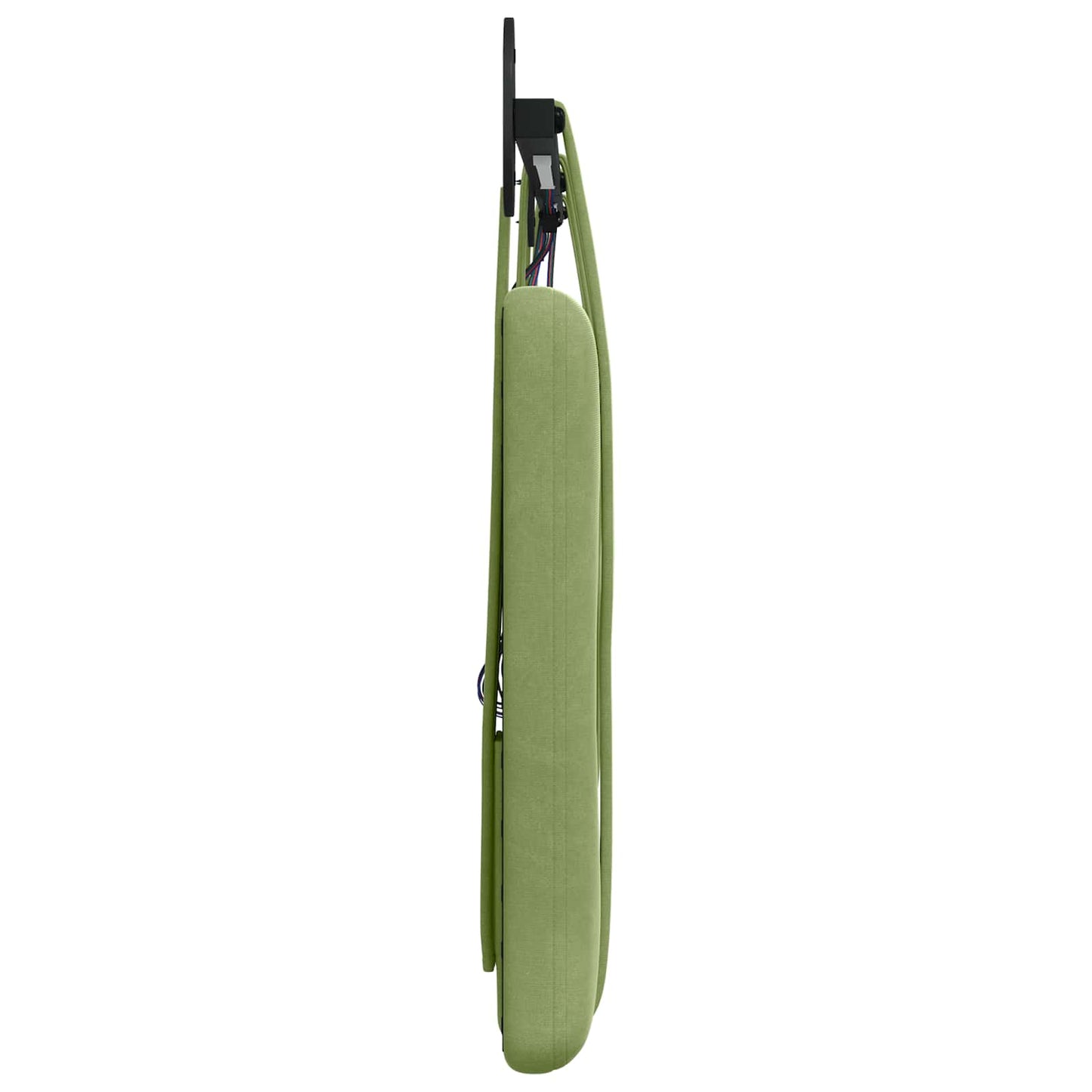 Hangend hoofdbord Met LED-verlichting Lichtgroen Fluweel