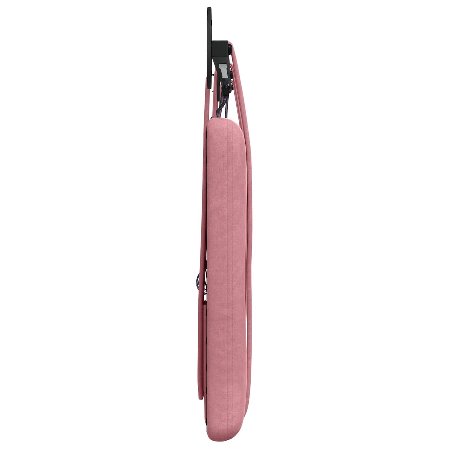 Hangend hoofdbord Met LED-verlichting Roze Fluweel
