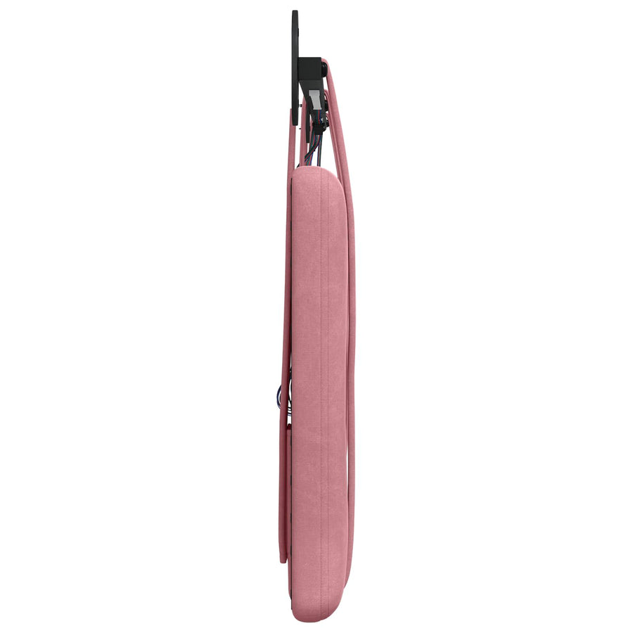Hangend hoofdbord Met LED-verlichting Roze Fluweel