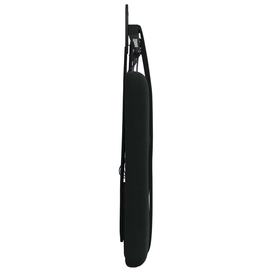 Hangend hoofdbord Met LED-verlichting Zwart Fluweel