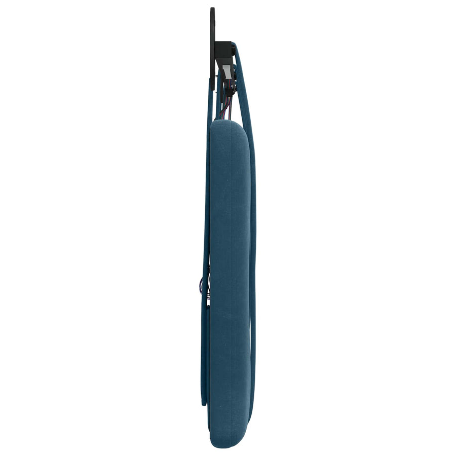 Hangend hoofdbord Met LED-verlichting Blauw Fluweel