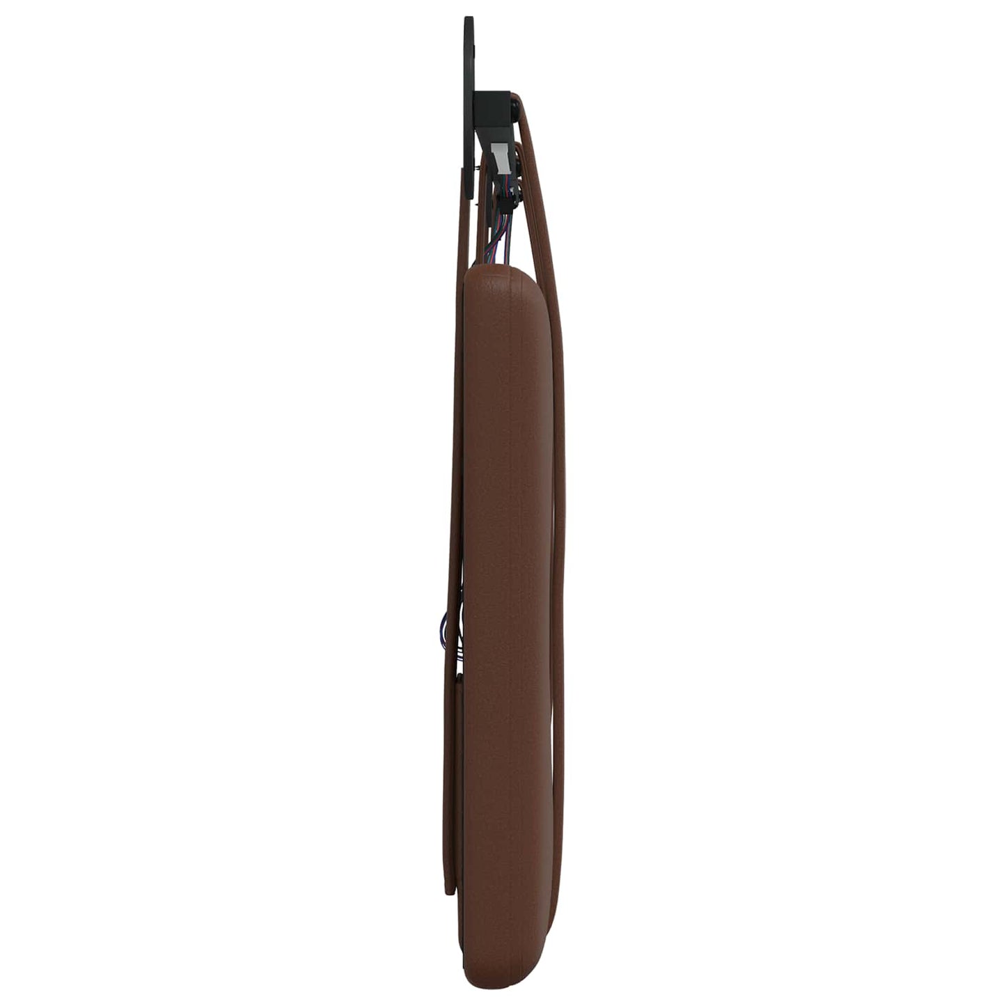 Hangend hoofdbord Met LED-verlichting Bruin Kunstleer