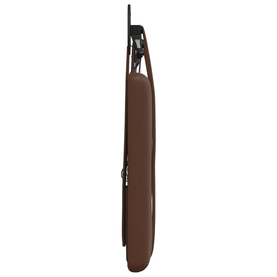 Hangend hoofdbord Met LED-verlichting Bruin Kunstleer
