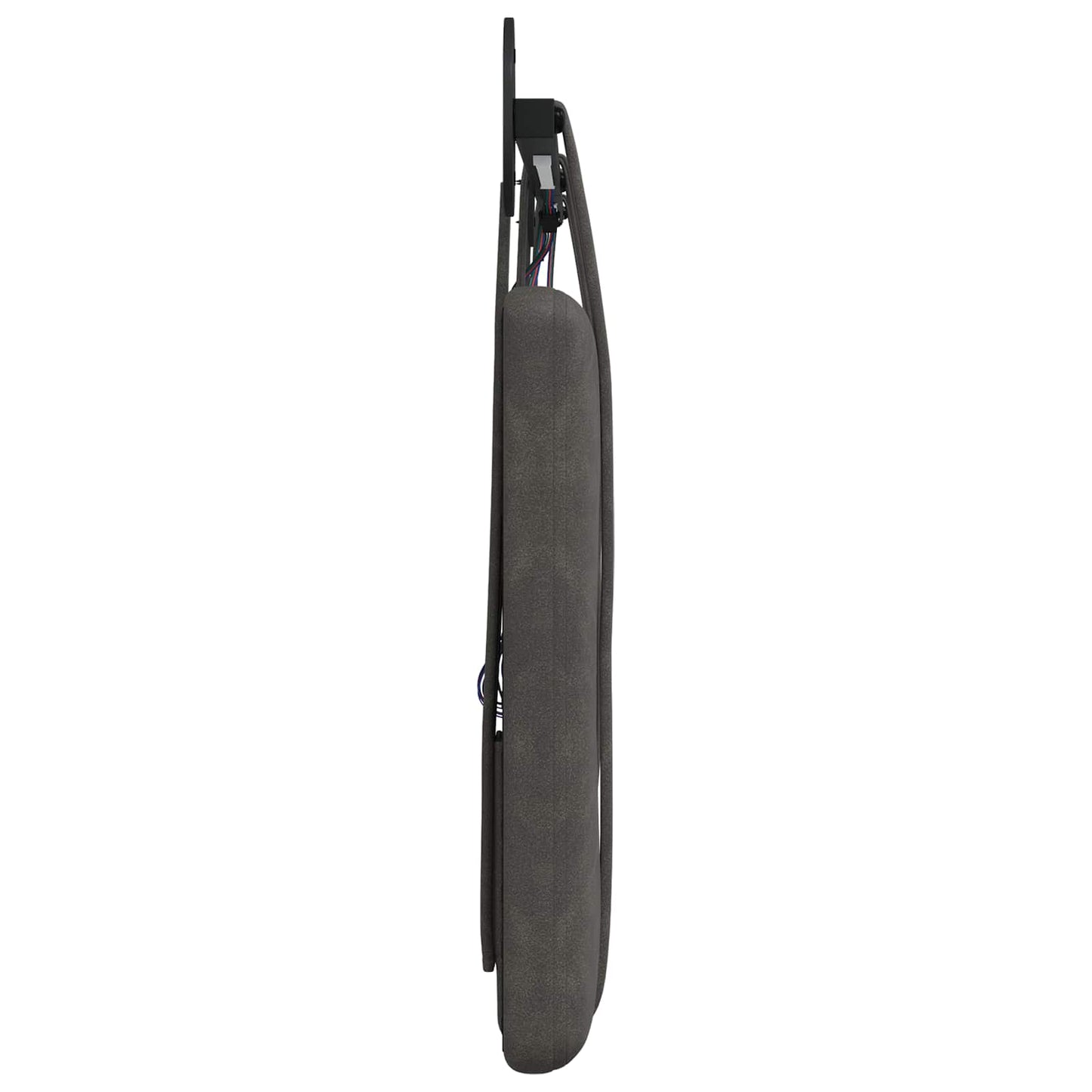 Hangend hoofdbord Met LED-verlichting Zwart Antiek PU