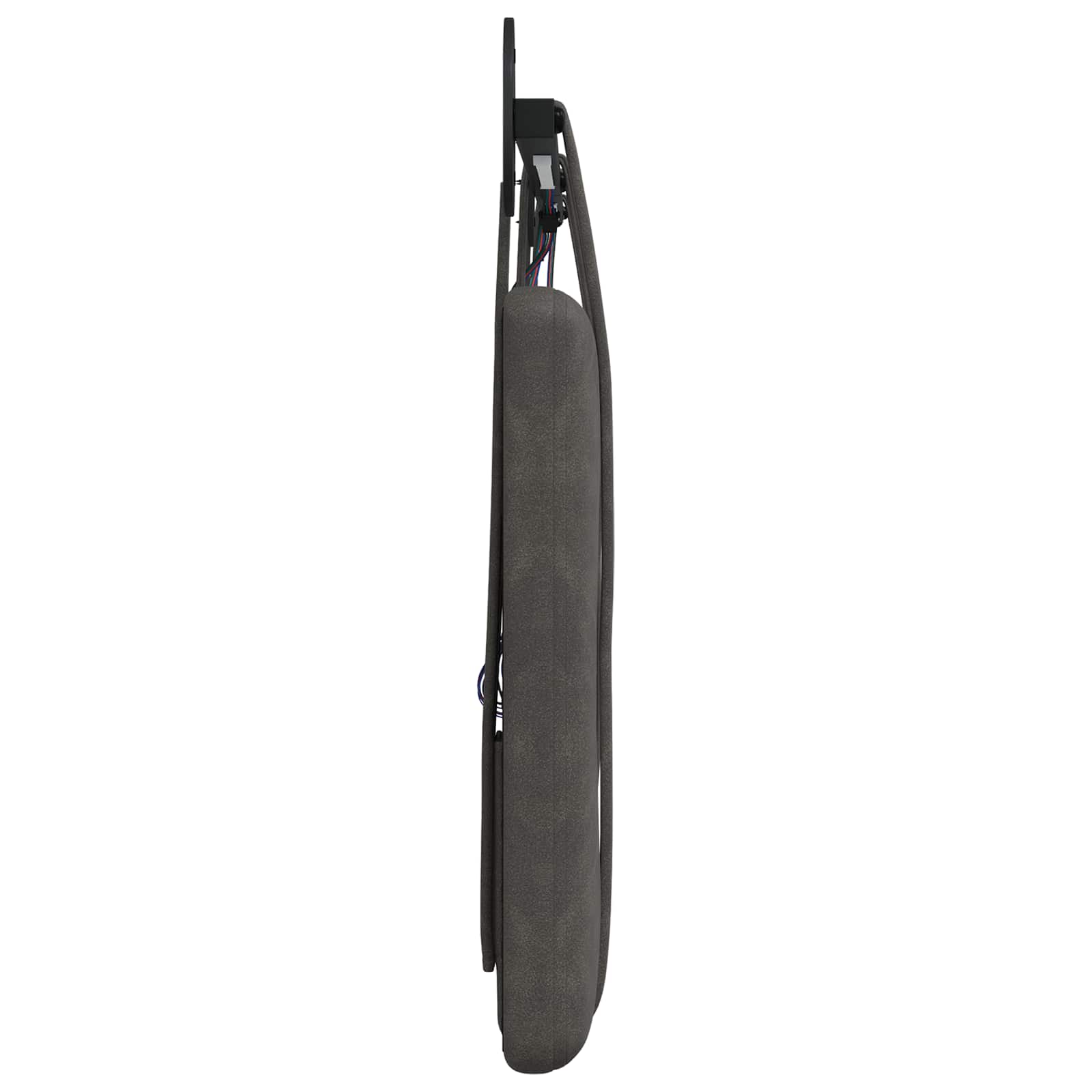 Hangend hoofdbord Met LED-verlichting Zwart Antiek PU