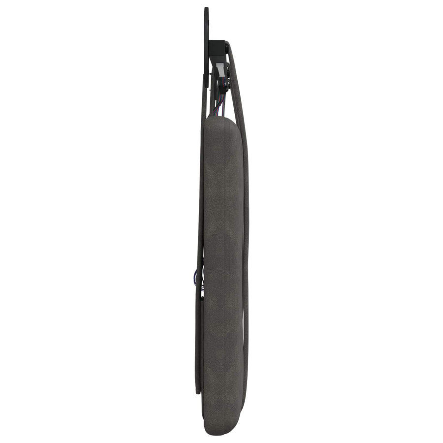 Hangend hoofdbord Met LED-verlichting Zwart Antiek PU