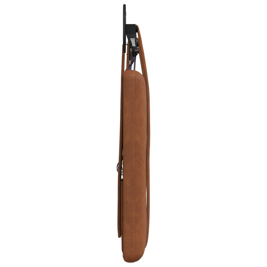 Hangend hoofdbord Met LED-verlichting Bruin Antiek PU