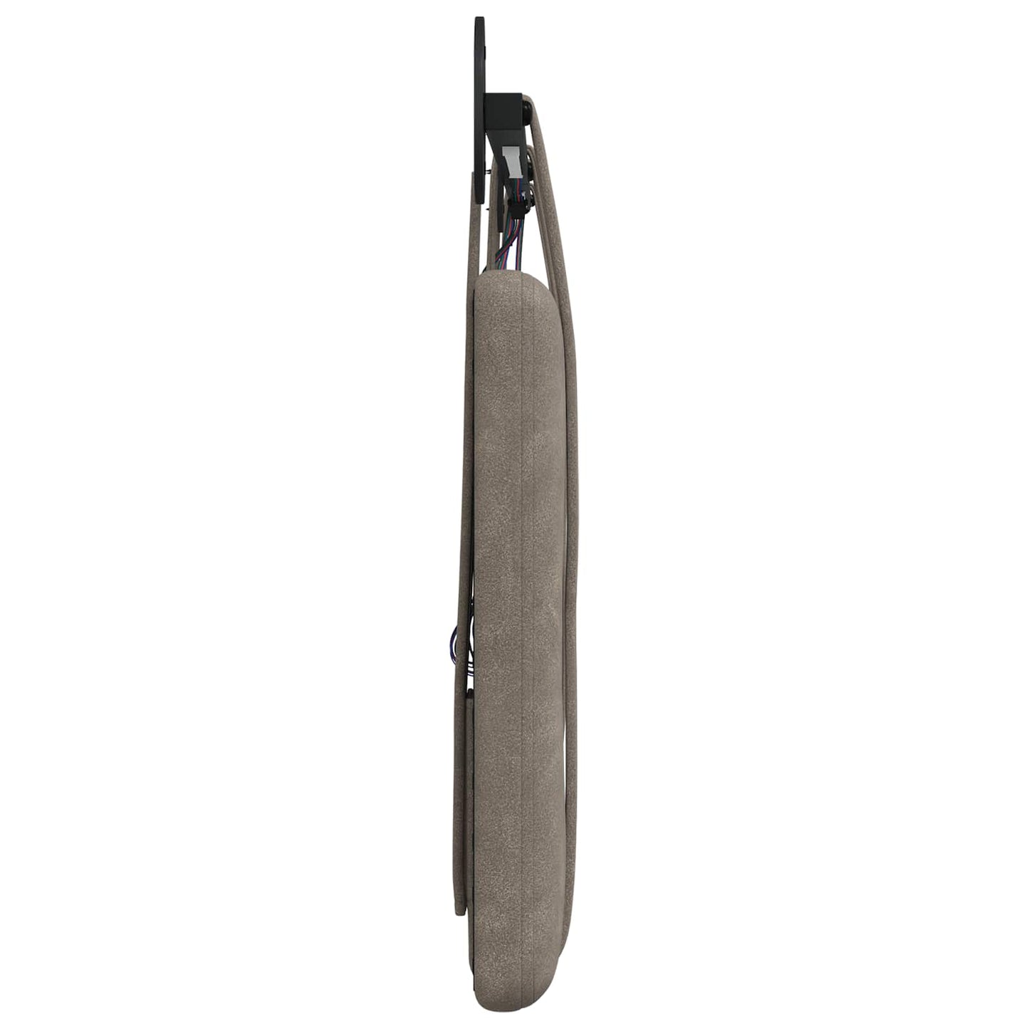 Hangend hoofdbord Met LED-verlichting Grijs Antiek PU