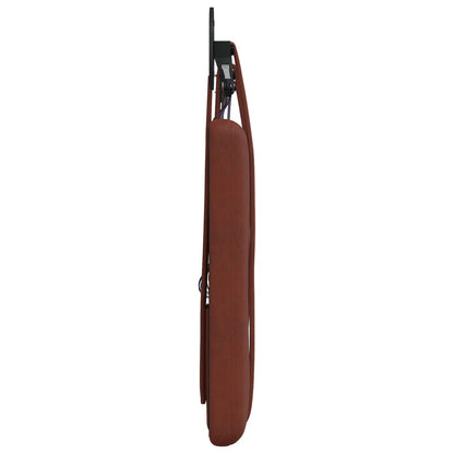 Hangend hoofdbord Met LED-verlichting Glanzend Bruin Antiek PU