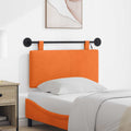 Hangend hoofdbord Met LED-verlichting Oranje Katoen Stof