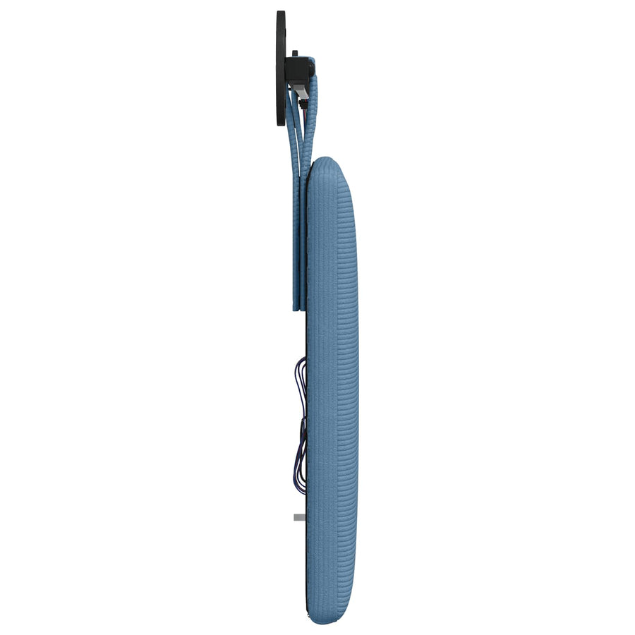 Hangend hoofdbord Met LED-verlichting Blauw Katoen Stof
