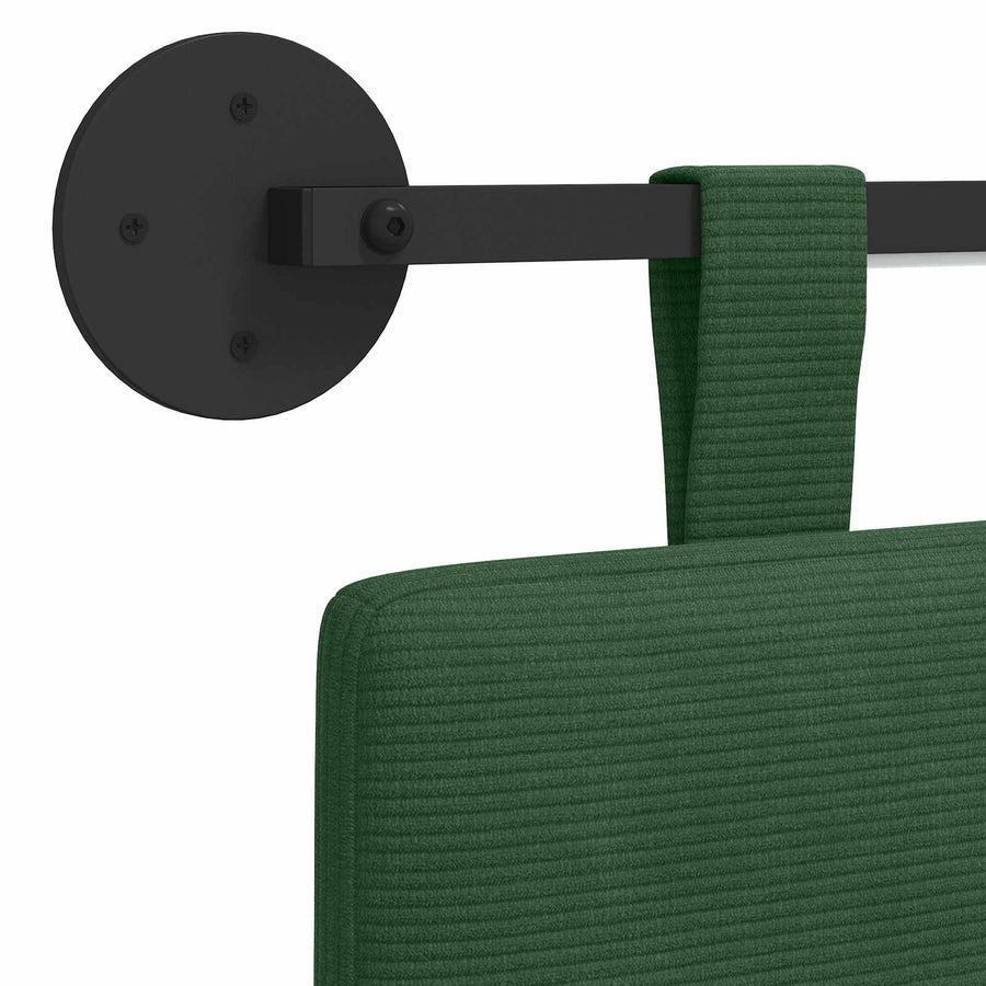 Hangend hoofdbord Met LED-verlichting Jungle Groen Katoen Stof