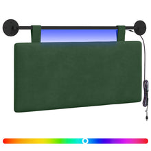 Hangend hoofdbord Met LED-verlichting Jungle Groen Katoen Stof